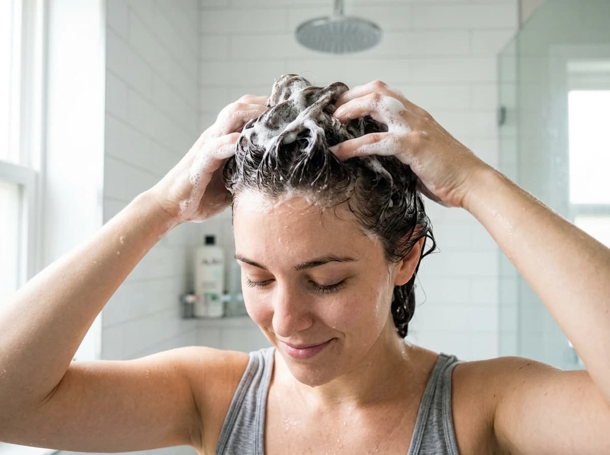 Doctor Health Shampoo Application Routine